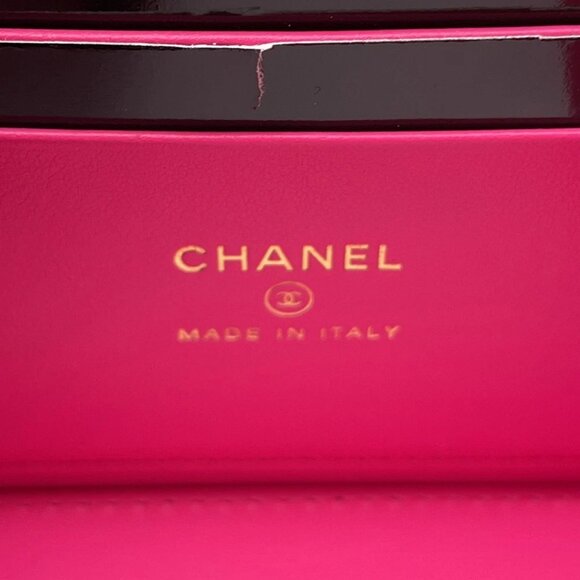 CHANEL Matelasse Vanity ChainShoulder Bag Size Small Calfskin Pink AP1341 - Picture 9 of 10